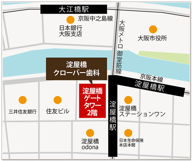 淀屋橋院地図