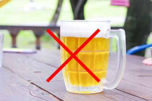 アルコール禁止