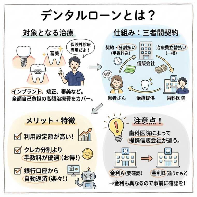 デンタルローンとは？の図解