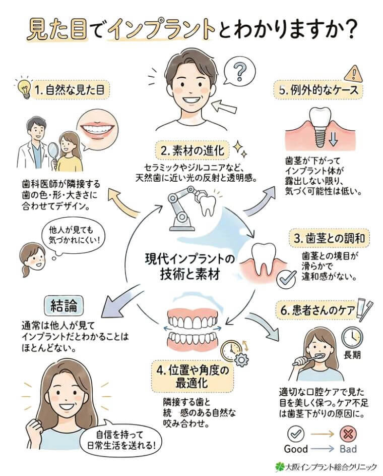 チタン製インプラントの安全性についての図解