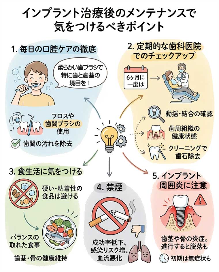 メンテナンスで気をつけるべきポイント