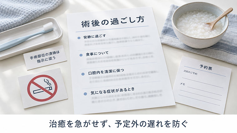 術後の過ごし方
