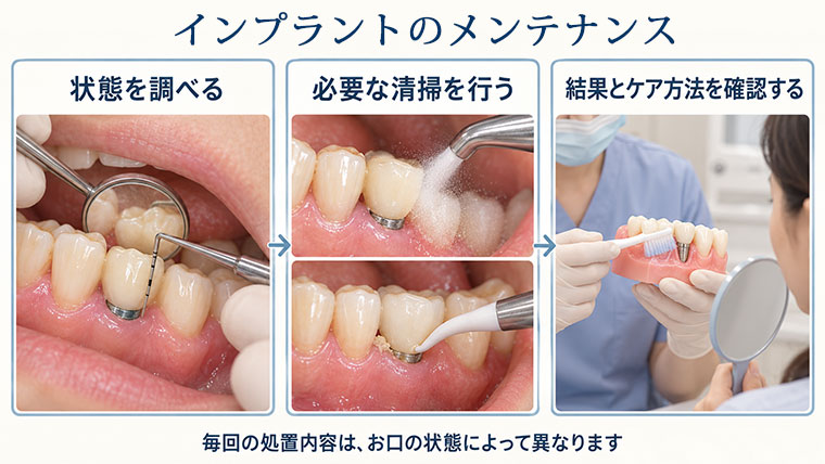 インプラントのメンテナンス