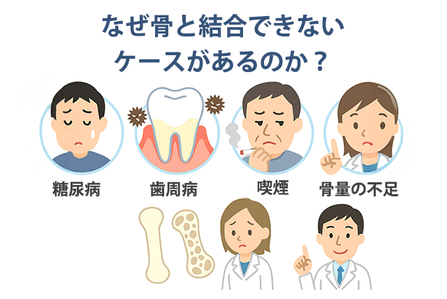 なぜ骨と結合できないケースがあるのか