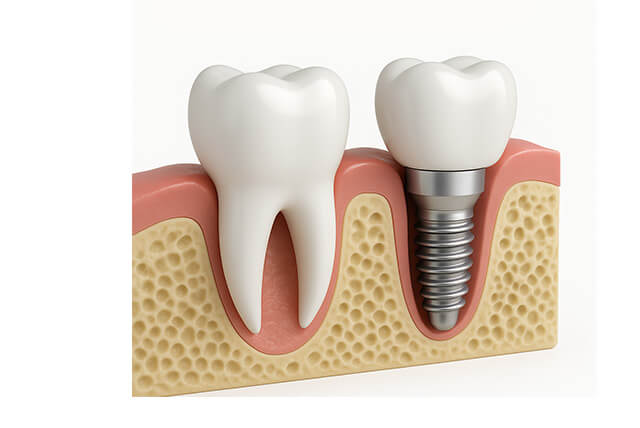 インプラントと天然歯