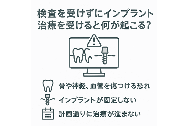 検査を受けずに治療をうけると