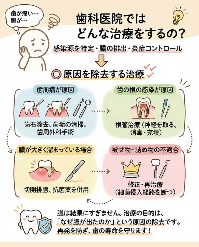【図解】歯科医院ではどんな治療をするの？