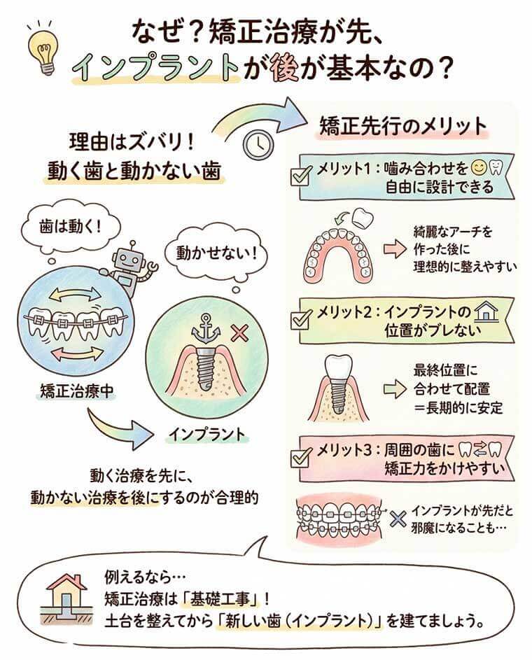 矯正治療が先と言われる理由