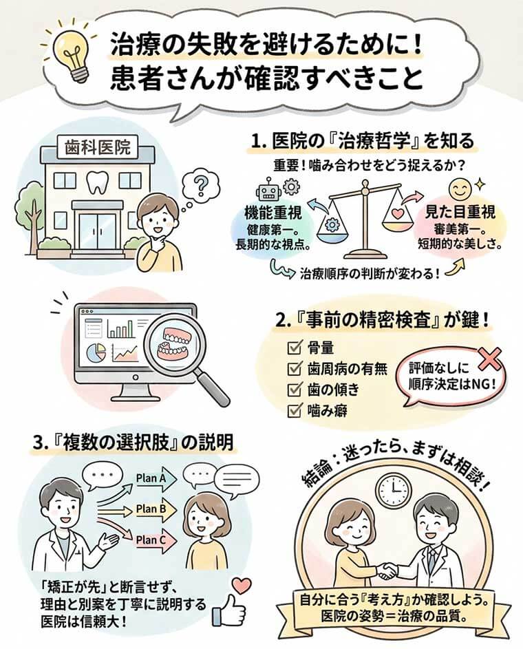 患者さんが確認すべきこと